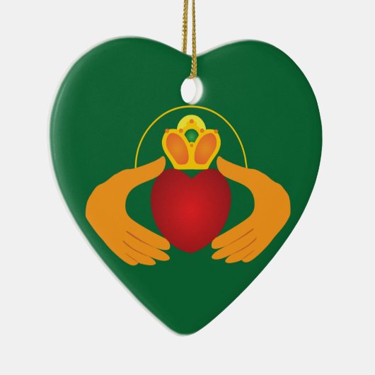 Claddagh Keramikornament (Rechts)