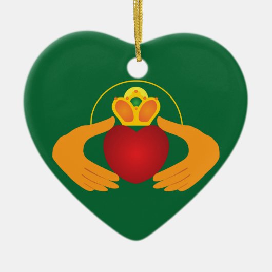 Claddagh Keramikornament (Vorne)