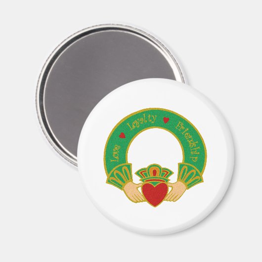 Claddagh Magnet (Vorderseite/Rückseite)