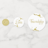Claddagh Monogram Table Confetti Konfetti (Vorderseiten)