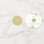 Claddagh Monogram Table Confetti Konfetti (Rückseiten)