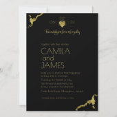 Claddagh-Monogramm-Einladungen Save The Date (Vorderseite)