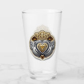 Claddagh Pint Glass Glas (Rückseite)