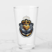 Claddagh Pint Glass Glas (Rückseite)
