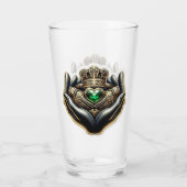 Claddagh Pint Glass Glas (Rückseite)
