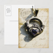 Claddagh Postkarte (Vorne/Hinten)