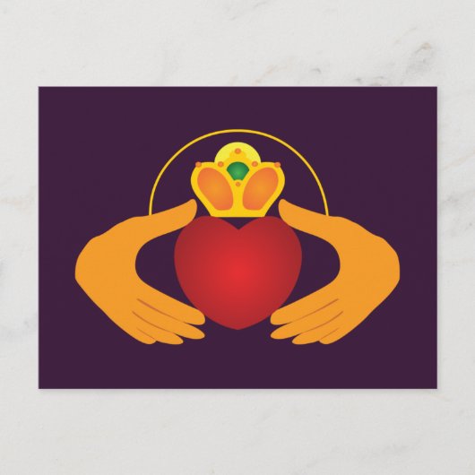 Claddagh Postkarte (Vorderseite)
