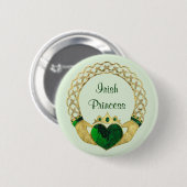 Claddagh Princess Button (Vorne & Hinten)