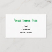 Claddagh-Ring Visitenkarte (Rückseite)