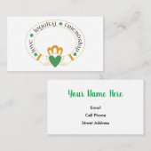 Claddagh-Ring Visitenkarte (Vorne/Hinten)