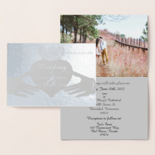 Claddagh Ring Wedding Einladung Foil Card