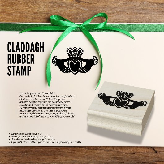 Claddagh Rubber Briefmarke Gummistempel