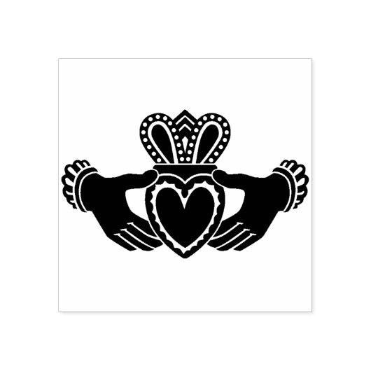 Claddagh Rubber Briefmarke Gummistempel (Prägung)