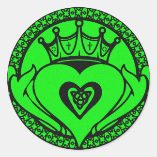 Claddagh Runder Aufkleber