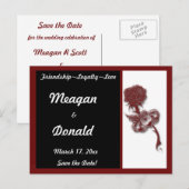 Claddagh Save the Date Ankündigungspostkarte (Vorne/Hinten)