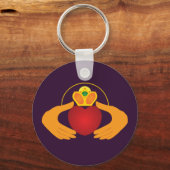 Claddagh Schlüsselanhänger (Vorderseite)