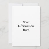 Claddagh und grüne Knüpfarbeit Einladung (Rückseite)