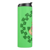 Claddagh und grüne Knüpfarbeit Thermosbecher (Nach links gedreht)
