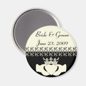 Claddagh Wedding Einladung Set Magnet (Vorderseite/Rückseite)