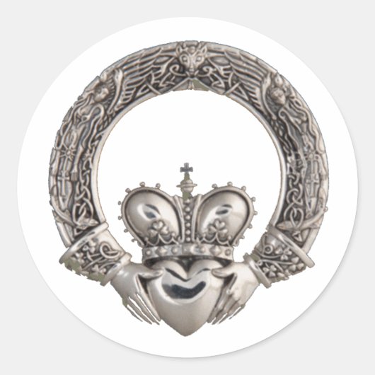 Claddagh Wedding Einladungen Umschlag Aufkleber (Vorderseite)