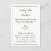 Claddagh Wedding Enclosure Card Begleitkarte (Vorderseite)