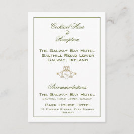 Claddagh Wedding Enclosure Card Begleitkarte