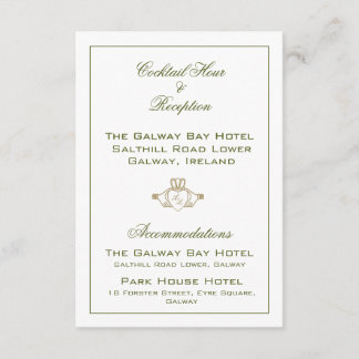 Claddagh Wedding Enclosure Card Begleitkarte