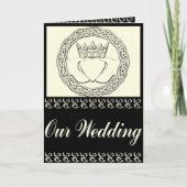 Claddagh Wedding Invitation Set Einladung (Vorderseite)