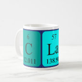 Claes Periodenname Tasse (Vorderseite Links)