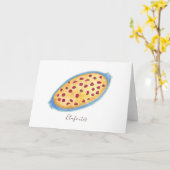 Clafoutis Karte (Gelbe Blume)