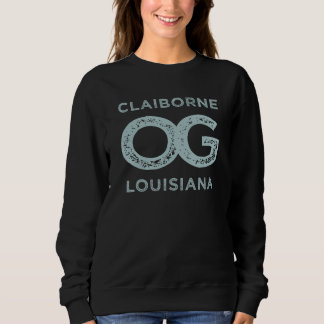 Claiborne Louisiana Zeigen Sie Ihr Original-Heimat Sweatshirt
