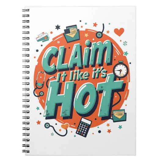Claim It Like It’s Hot – Funny Insurance Notizblock (Vorderseite)