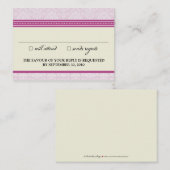 ::clair: Charming Damask 3.5"x2.5" RSVP Card_v2 Begleitkarte (Vorne/Hinten)
