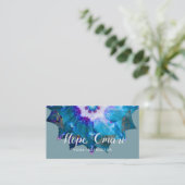 Clair de Lune | Peace Mandala Visitenkarte (Stehend Vorderseite)