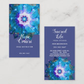 Clair de Lune | Peace Mandala Visitenkarte (Vorne/Hinten)