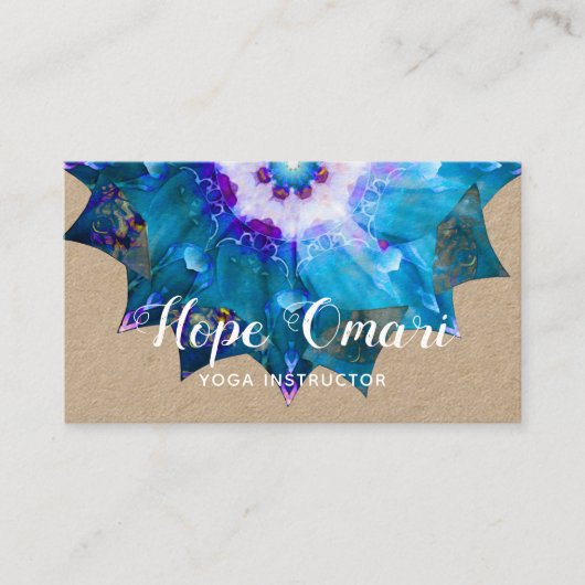 Clair de Lune | Peace Mandala Visitenkarte (Vorderseite)