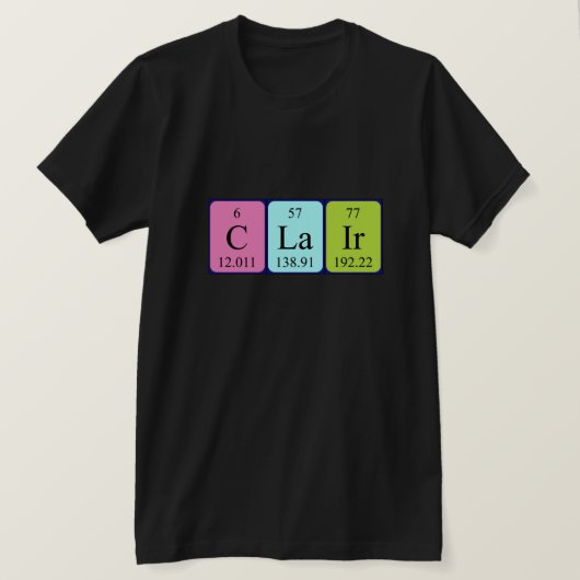 Clair Periodenname Shirt (Design vorne)