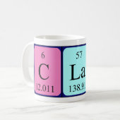 Clair Periodenname Tasse (Vorderseite Links)