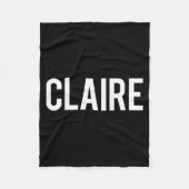 Claire - Cool New Funny Name Fan Gift Tee Fleecedecke (Vorderseite)