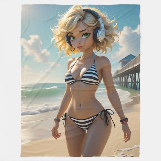 Claire Dollz Fleece Blanket (Vorderseite)