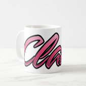 Claire faded pink Tasse Teetasse Kaffeetasse (Vorderseite Links)