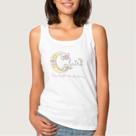 Claire Girls Name bedeutet dekoratives, individuel Tank Top