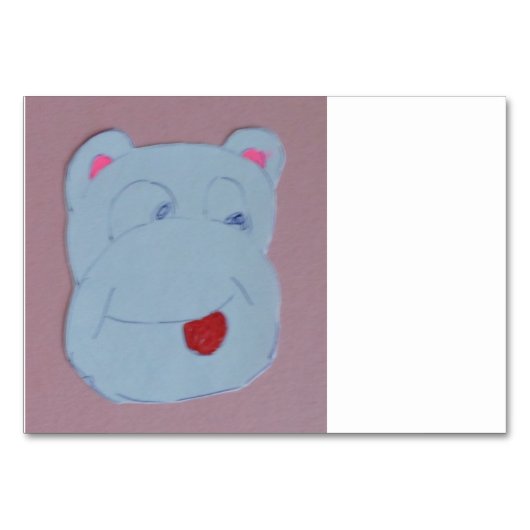 Claire Horizontal 3.5" x 5" Tablecard Tischnummer (Vorderseite)