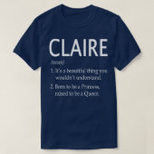 Claire Name Gift 19 T-Shirt (Design vorne)