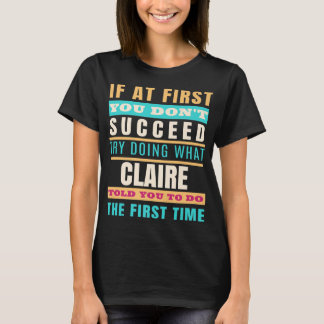 CLAIRE Personalisiert Name Shirt CLAIRE Vorname P
