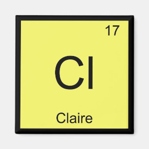 Clairenamenschemie-Element-Periodensystem Magnet