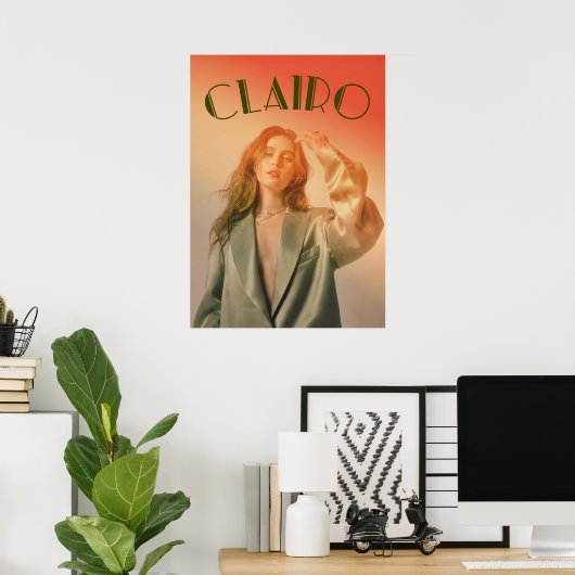 Clairo  green  poster (Heimbüro)