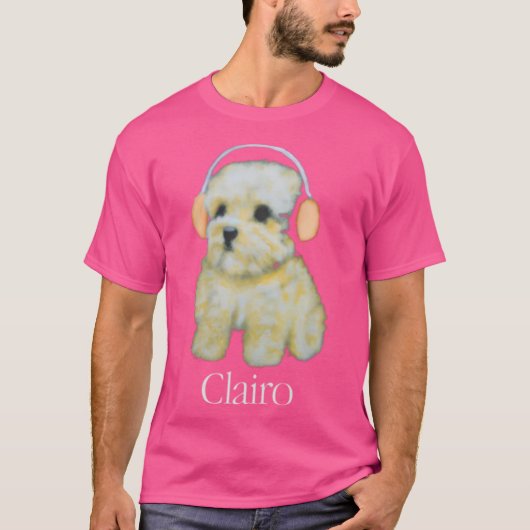 Clairo Hund T-Shirt (Vorderseite)