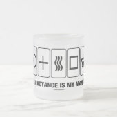 Clairvoyance ist mein Mantra (Psyche-Spaß) Mattglastasse (Mittel)