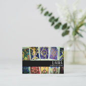 Clairvoyant Psychic Green Visitenkarte (Stehend Vorderseite)